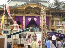 坂戸永源寺のお釈迦様（奉納幕）