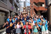 豊玉氷川神社例大祭　豊玉第一町会（半纏、帯、手拭）