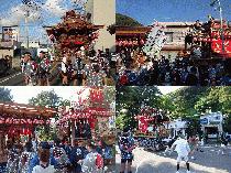 館山市那古観音祭礼　宿組(志久組)の屋台(半纏）